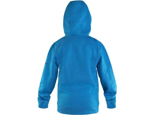 Mikina s kapucí CXS ARYN, dětská, azurově modrá, vel. 160